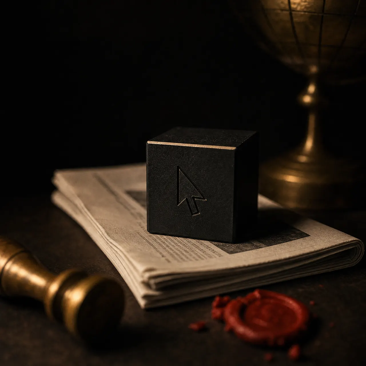 Illustration: the bureau seal for the Anysphere desk.