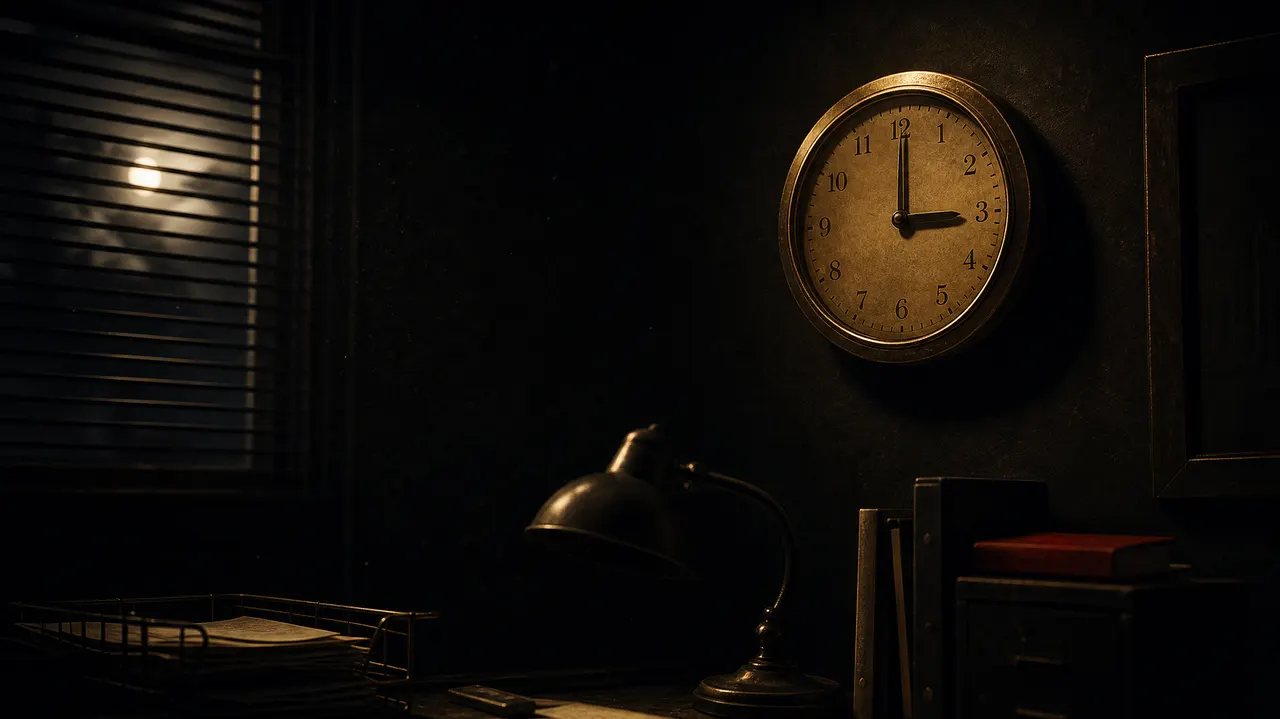 Illustration: the sleep zone, a dark clock face between 01:00 and 08:00 Pacific with no marks on it.